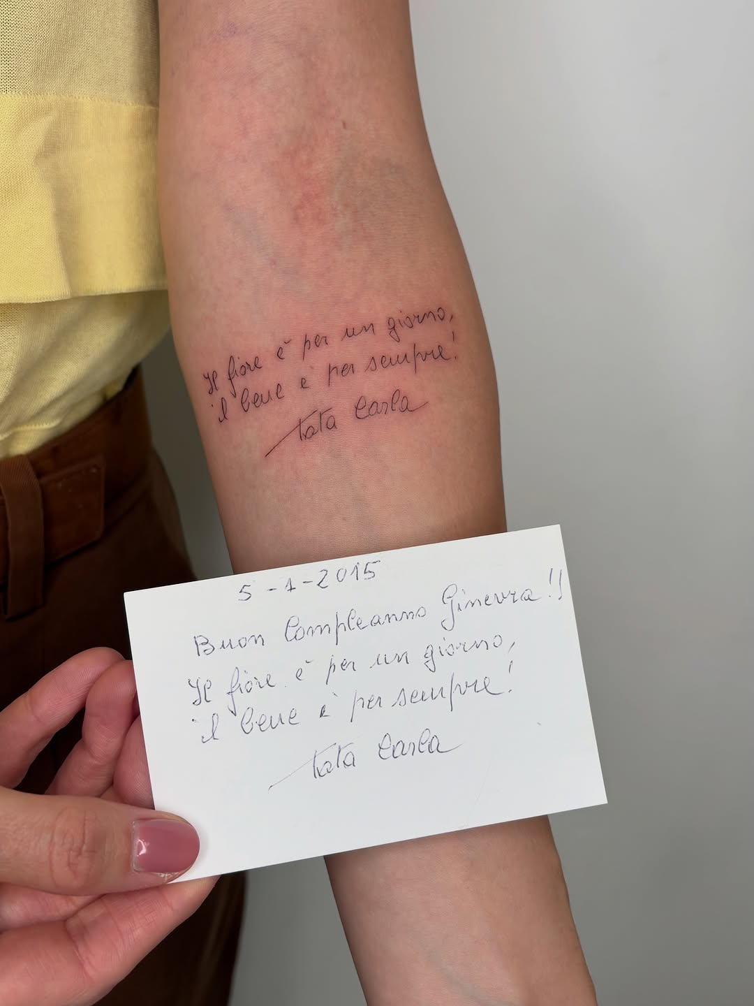 Dovevamo trovare un soggetto che chiudesse bene l’ultimo spazio rimasto sulla spalla e poi, un giorno, Francesca viene punta da una medusa. Che dire,