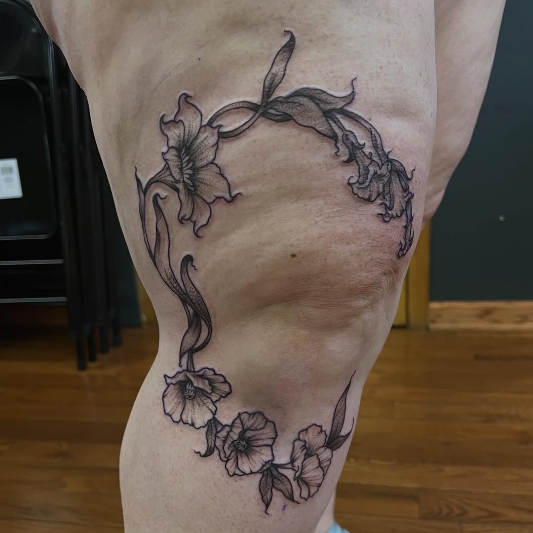 Biblically accurate ferbie and snail ferbie with a boey knife! @darkhearttattoo #tattoo #tattoos #ferbie #ferbietattoo