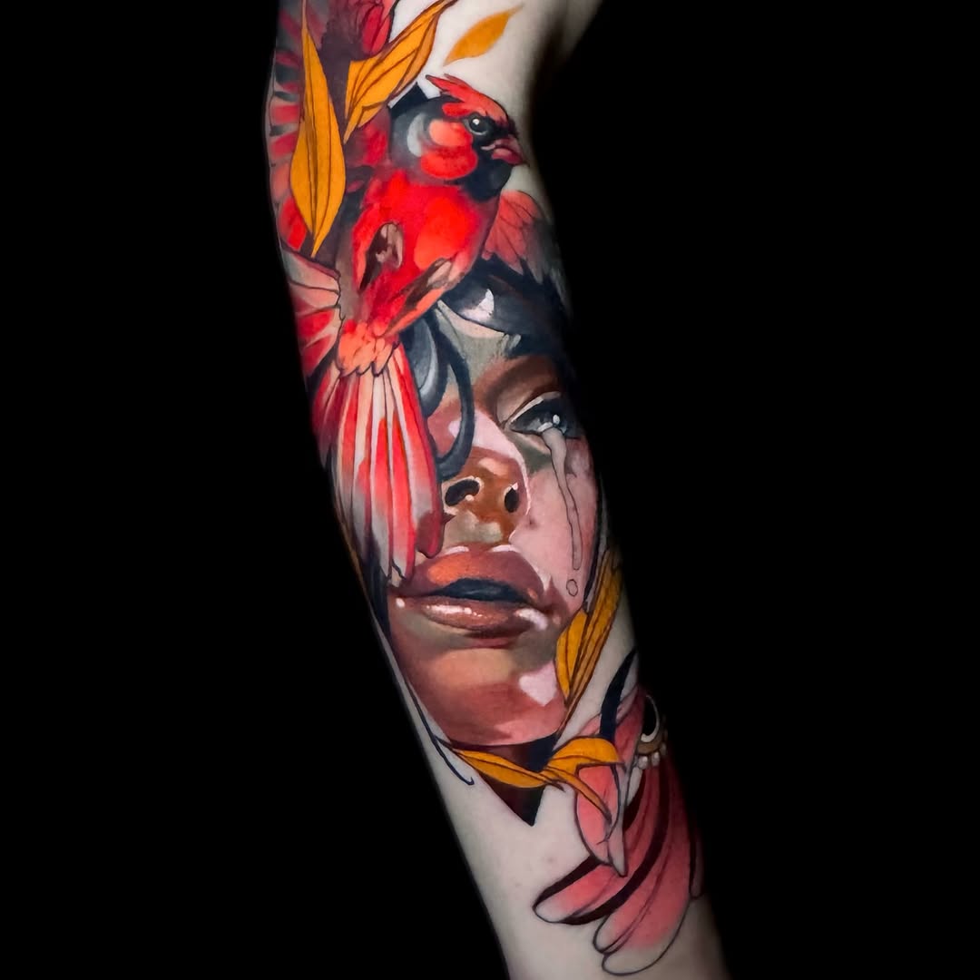 This is your reminder that I sometimes do black & grey tattoos~
Healed and settled for a while now on M. Thank you for being the perfect client and s