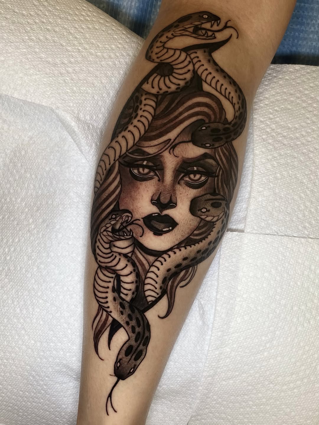 Bruce! 
Been tattooing Kellie for a few years now and love to see how the tattoos we’ve added/reworked have settled in. Thank you always for coming ba