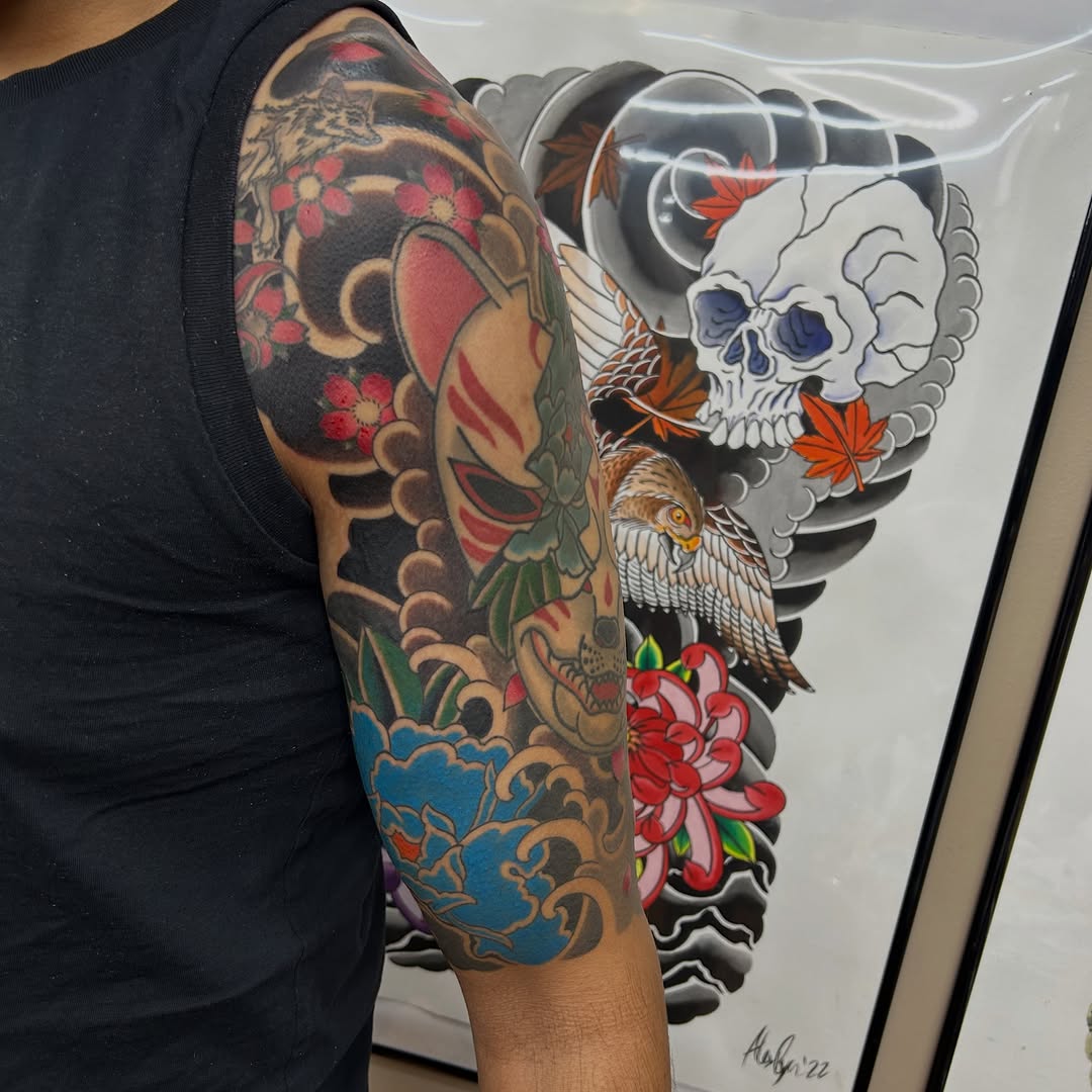 Sometimes you blink and 3 years go by without finishing your coworkers backpiece, but we’re getting this damn thing done this year. One more session t