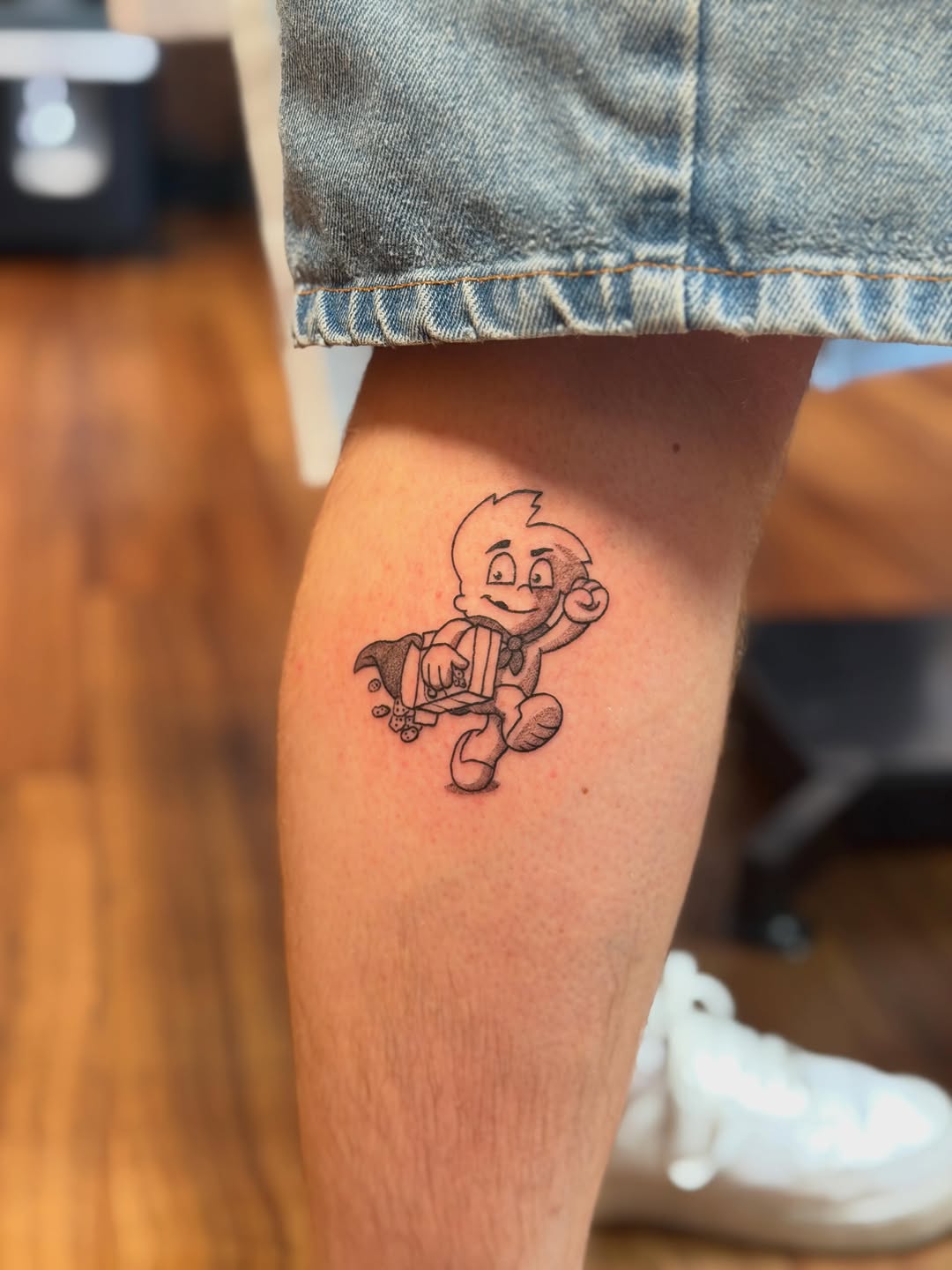 Medieval Flail for Micheal! 
.
.
.
.
.
.
#tattoo #flailtattoo #minneapolistattoo #minnesotatattoo #flail