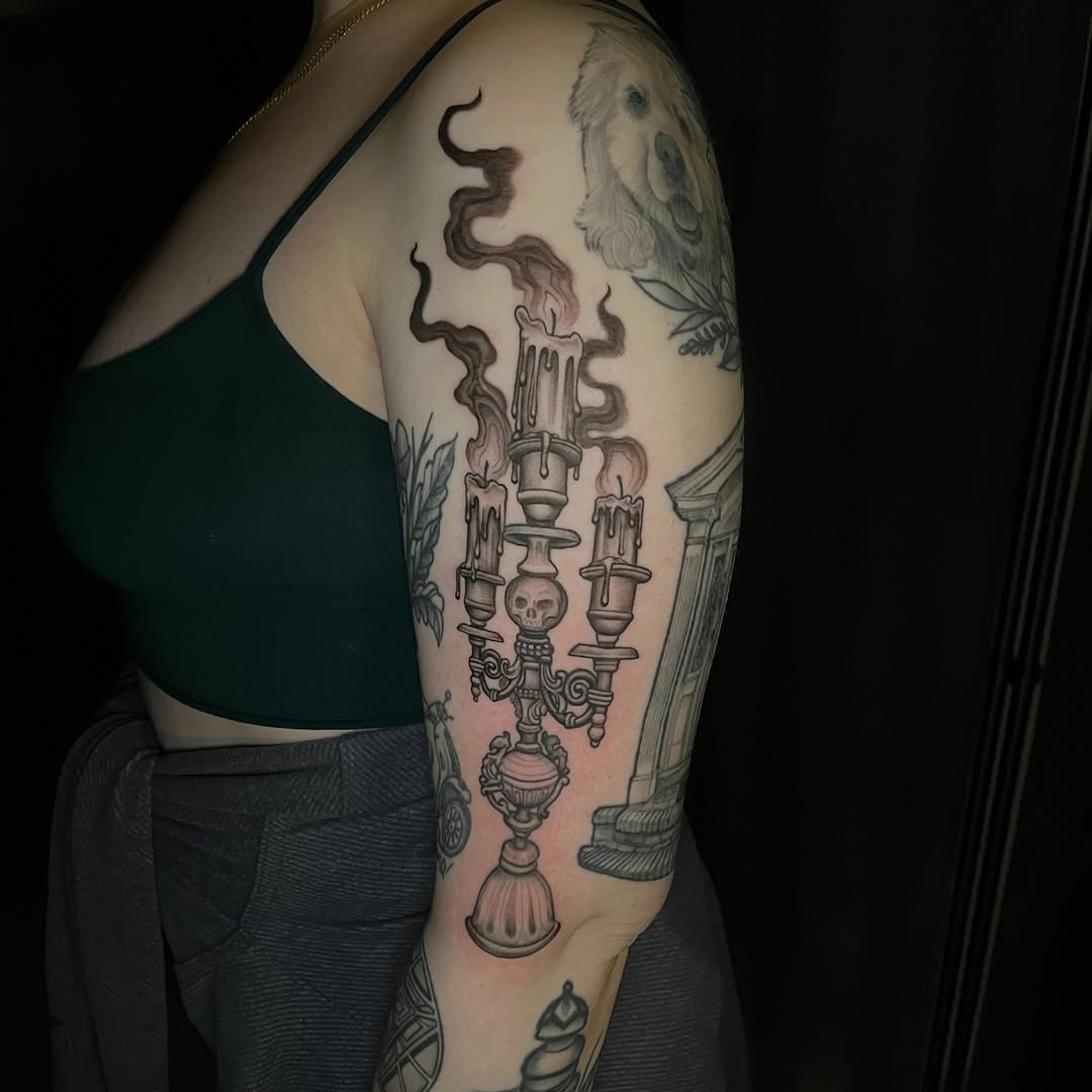 progress on Neo Traditional Back piece