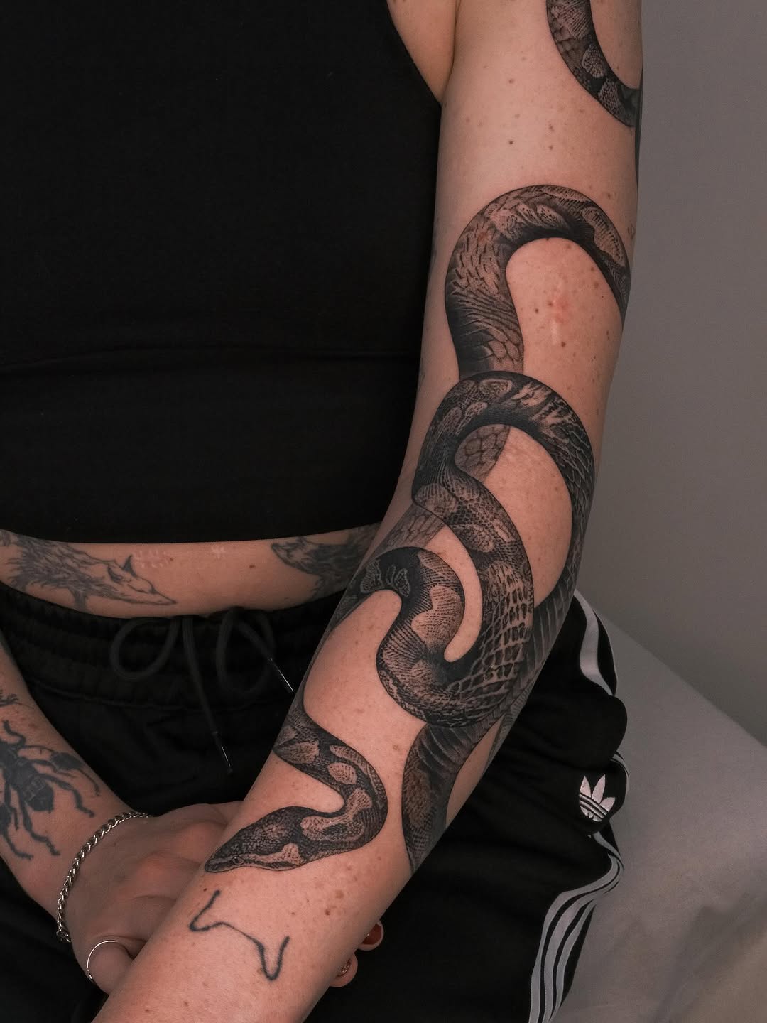 Full sleeve featuring the Four Guardians with an Asian-inspired background.

Thank you for trusting me with this project throughout this long journey�