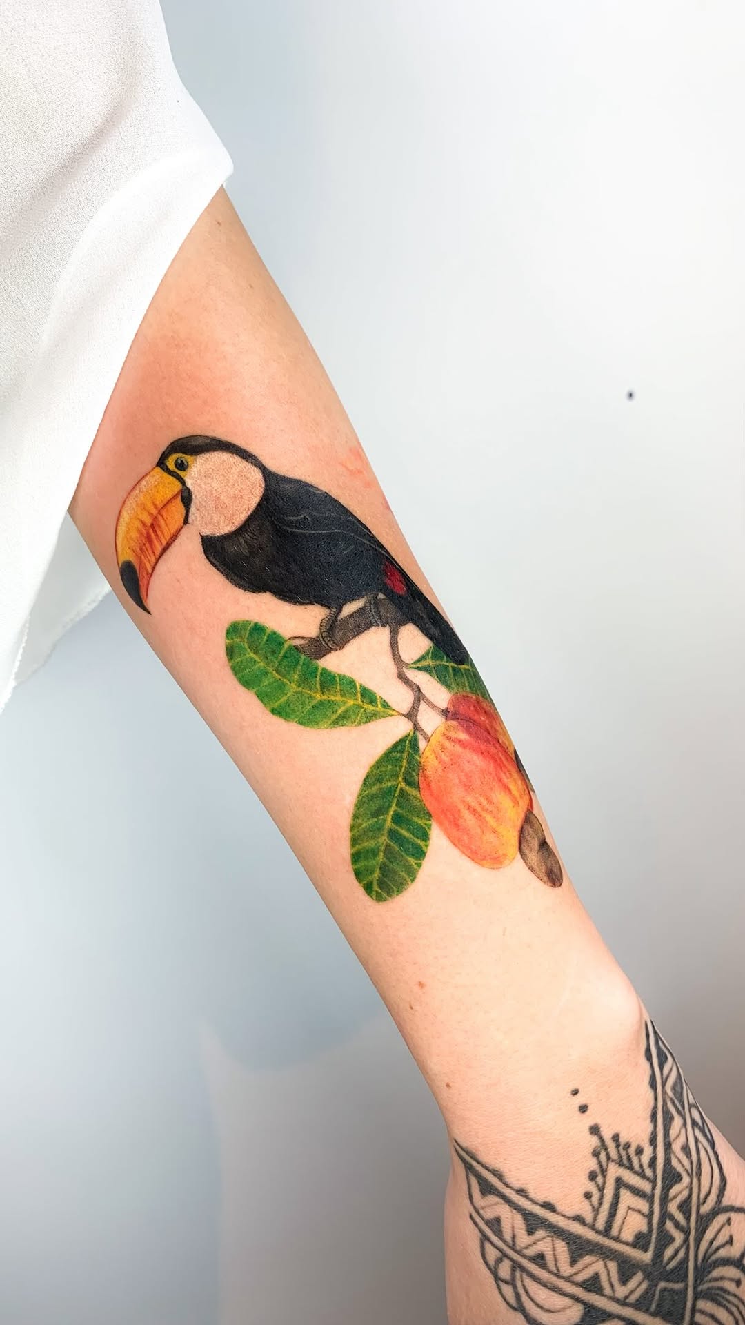 Cobertura
primeira sessão 🌿🪻
A ideia era cobrir a escrita sem precisar fazer uma tatuagem muito maior do que ela já era. A cliente me contou um po
