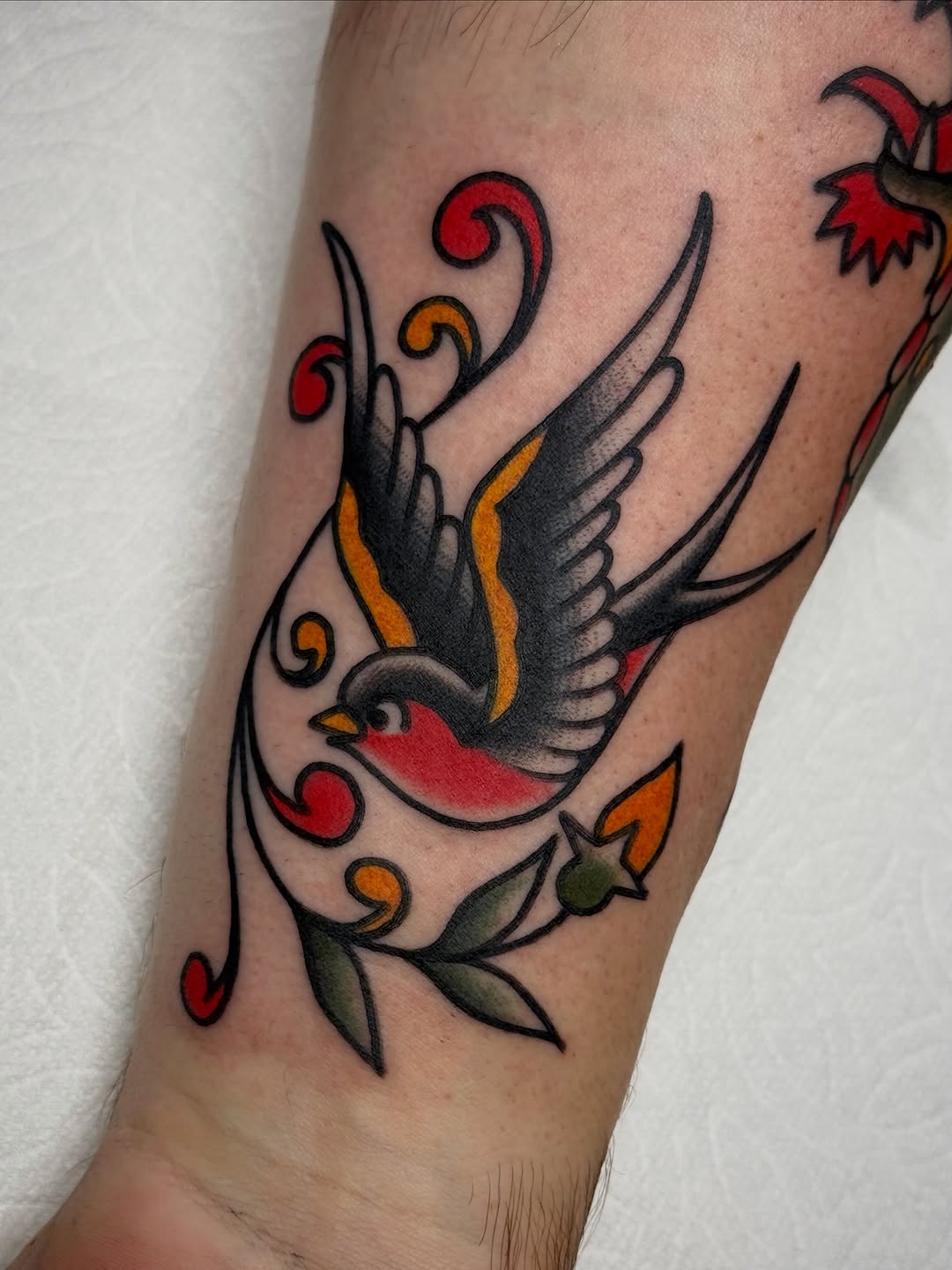 Eagle I got to do on a fellow Virginian during his travels to California! Thanks dude! #traditionaltattoo #tattoo