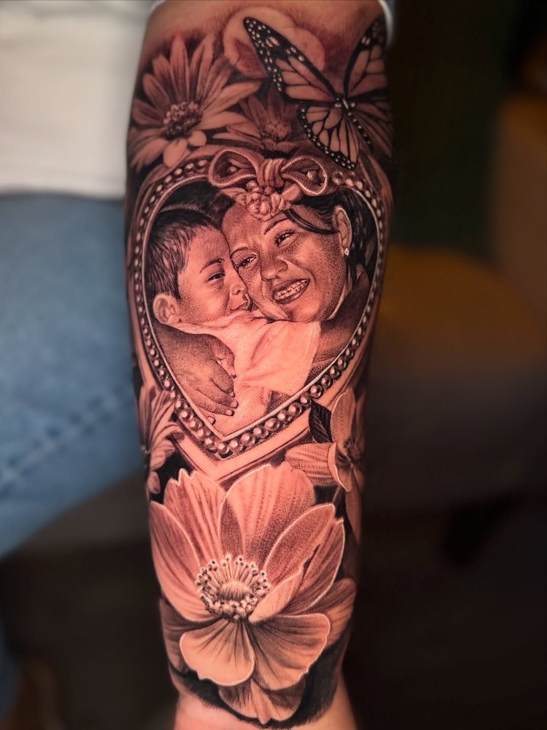 Today’s piece in the Loving Memory of her son 🙏 RIP #jorgerosalestattoos#sandiegotattooartist#sandiego#rip#memorialtattoo
