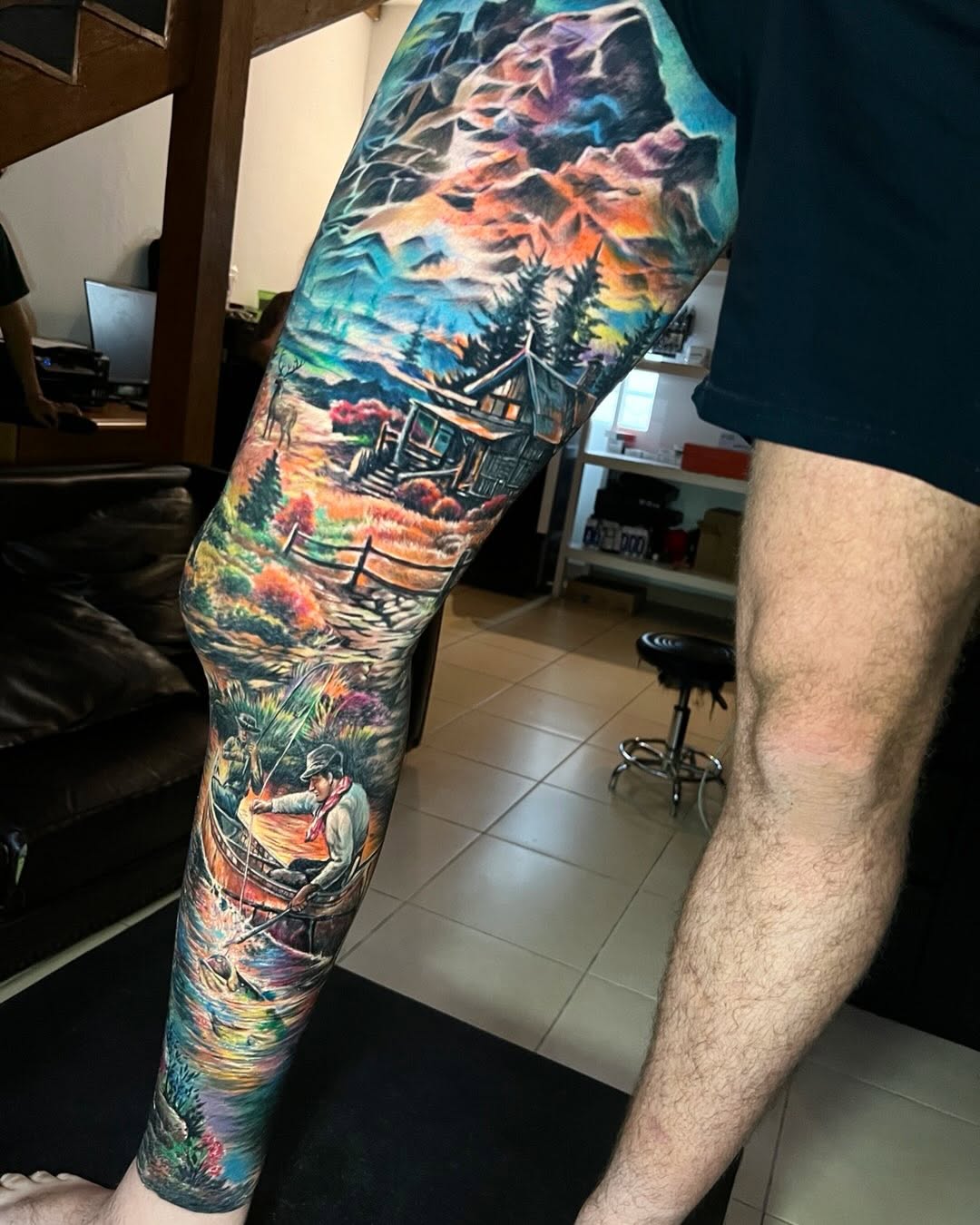 Done asian tattoo 
#onimasktattoo #geshiatattoo #colourtattoo #tattooinbali