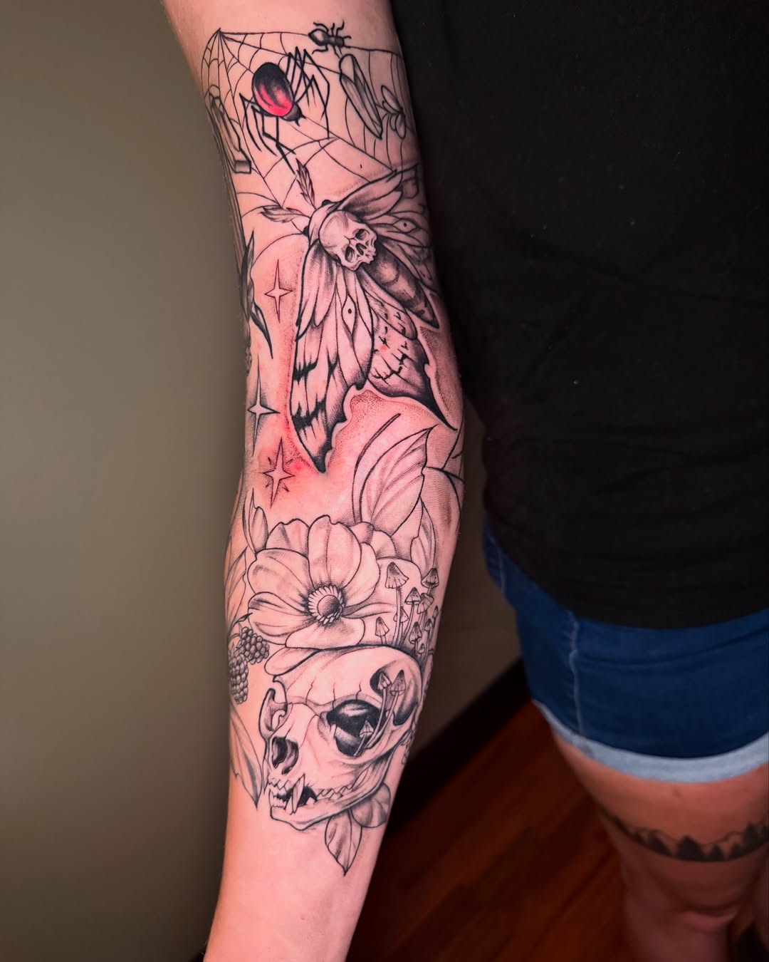 Fish tattoo for Grace by Christina! To schedule with Christina or any of our other artists call or text 801-497-9700 .⁣
.⁣
.⁣
.⁣
.⁣
.⁣
#fyp #explore #