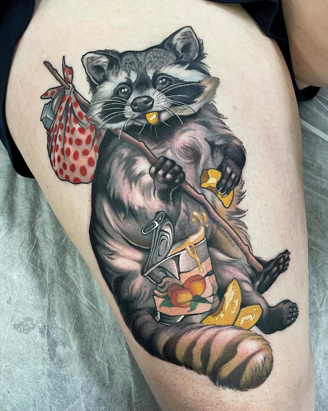 Saving the planet by fighting wasteful consumerism, one trash can raid at a time. Or so he says. I think he’s just a greedy boy.🦝
Thank you so much, 