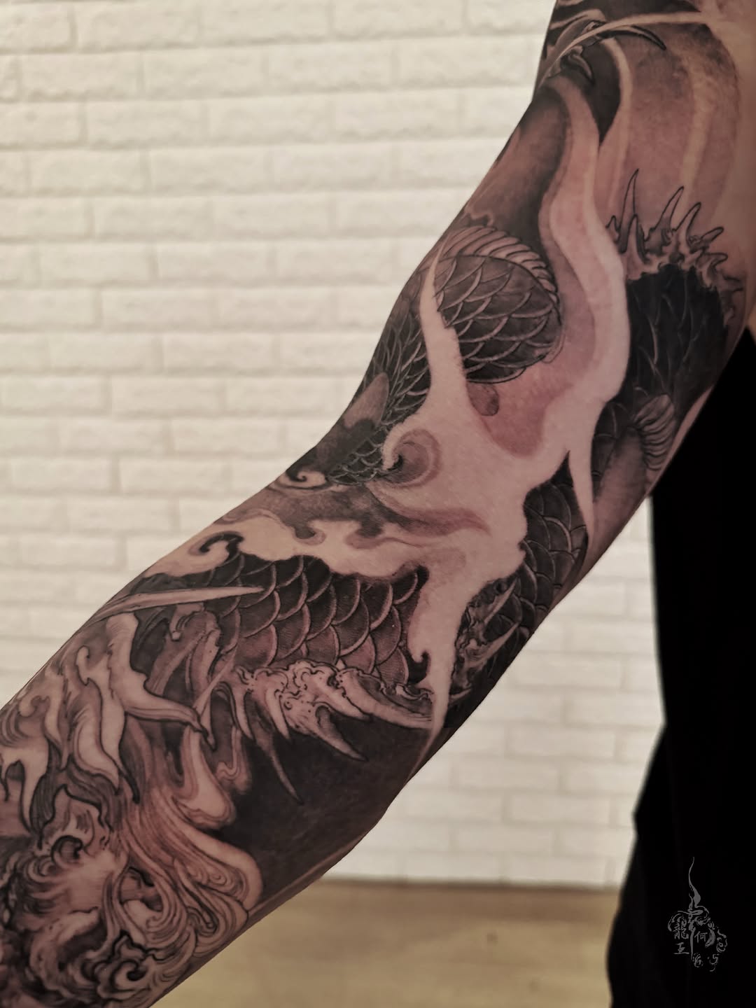 Wushi and Dragon full sleeve 舞獅🐉