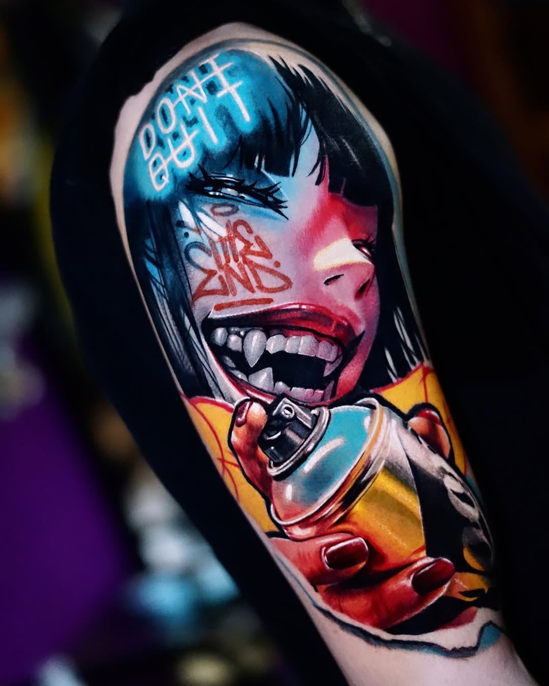 Pennywise full color 🌈🤡 at @memorink_tattoo_studio 
——————————————-
Done in one session using @radiantcolorsink @ozer.tattoocartridge @ozer_tattoo_i