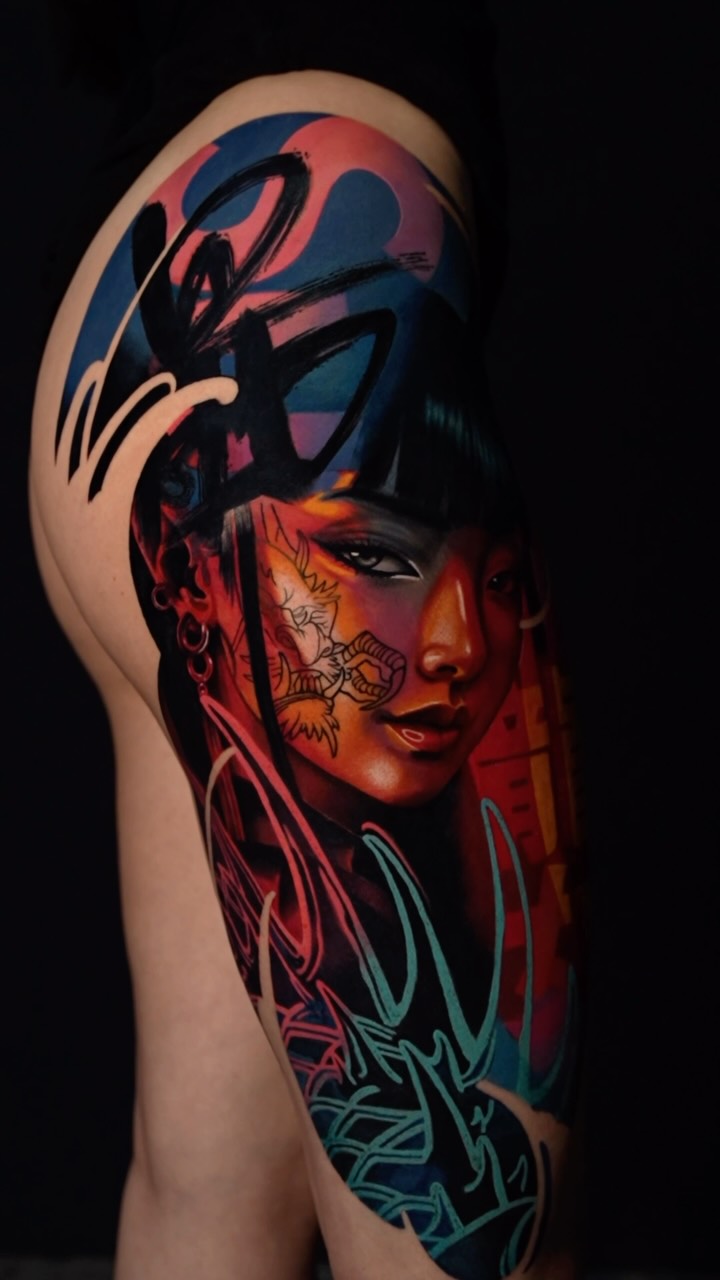 Art 🎨 12 H of work in @ergiu_tattoo 
————
Sponsored by @tattooproton @electricdormouse @dermalizepro 
————
📍18-21 Aprile @marche_tattoo_convention 
